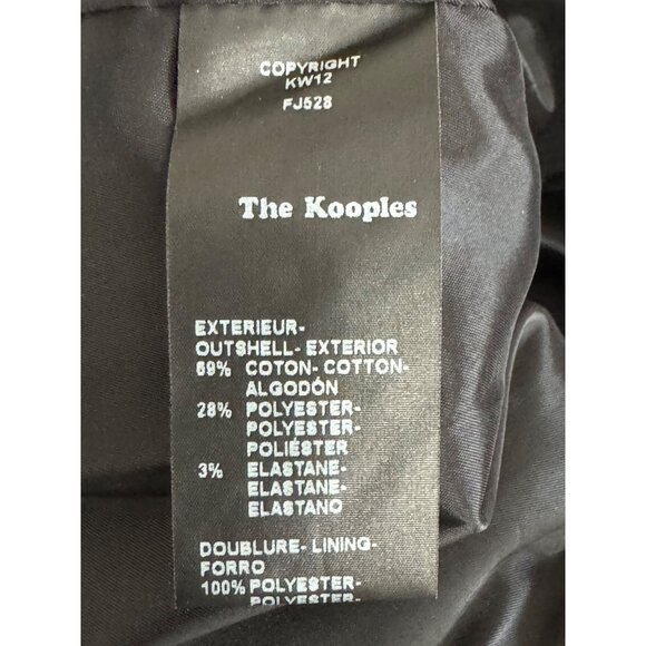 The Kooples Black Floral Lace Front Zip Pencil Skirt Size M - Picture 4 of 6